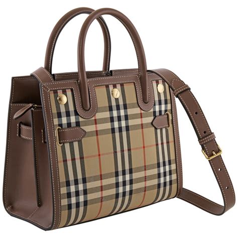 burberry 8025267|Burberry Small Vintage Check Two Handle Title Bag.